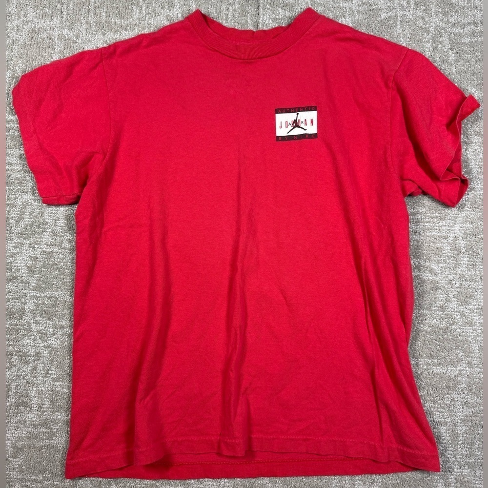 Vintage Michael Jordon Red Graphic Printed Single Stitch Youth T-Shirt